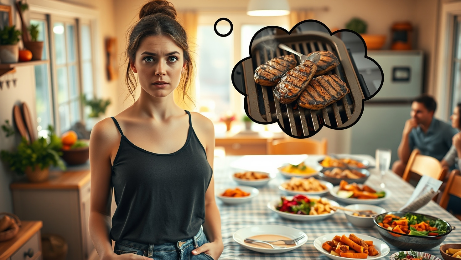 Dilemma: Choosing Between Vegan Potluck & Carnivorous Cravings