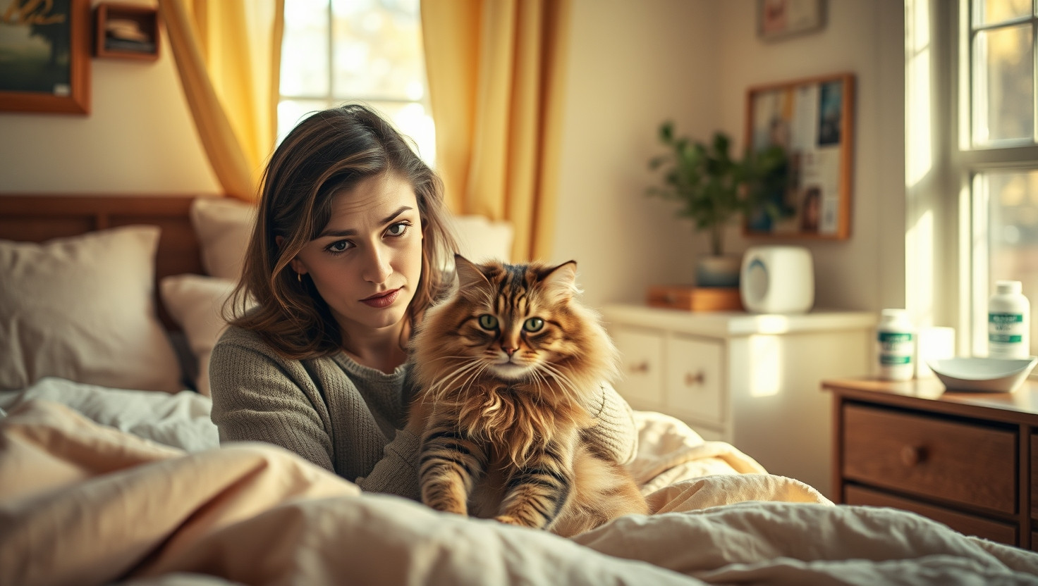 AITA for Banning Partners Cat from Bed Due to Severe Allergies?