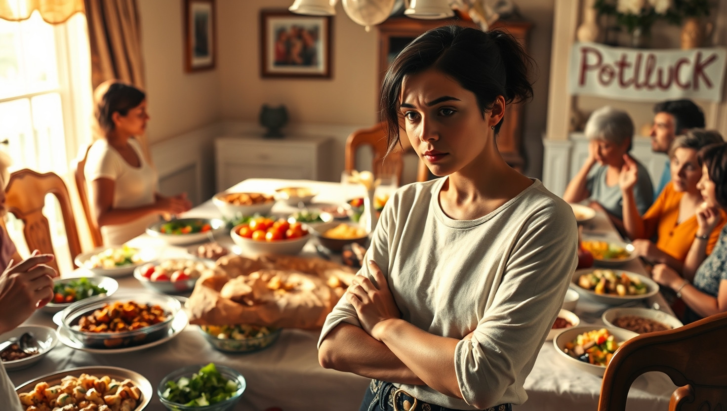 Family Drama: Refusing to Contribute to Potluck Over Unresolved Conflict