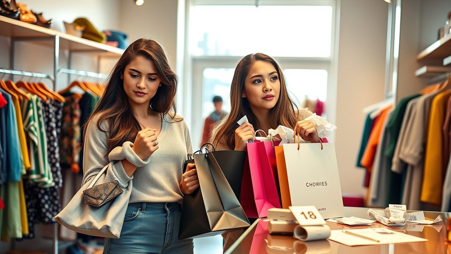 AITA for insisting on splitting shopping bill evenly with friend despite luxury purchases?