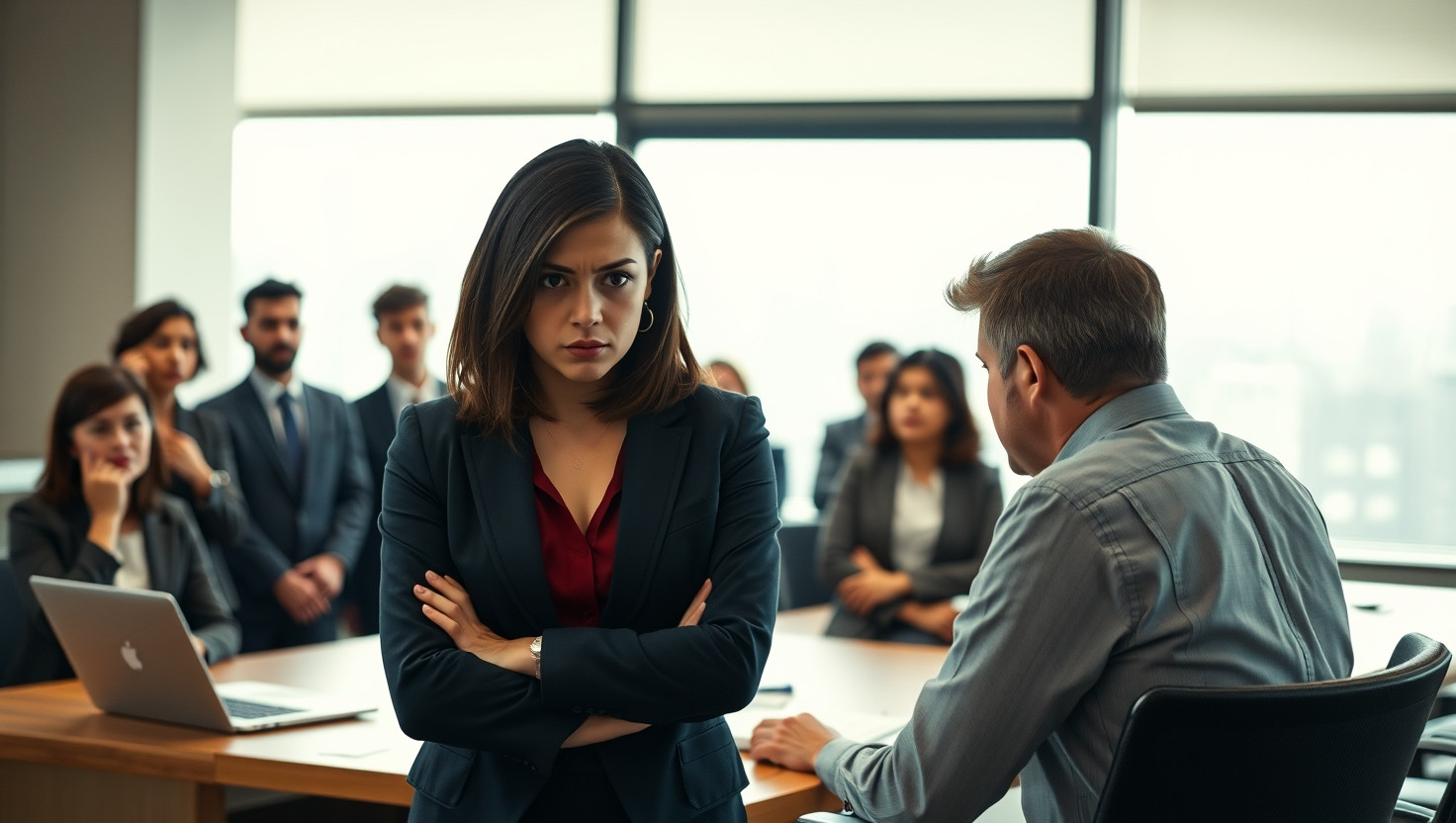 Confronting Colleague Over Stolen Credit: Office Tension Ensues