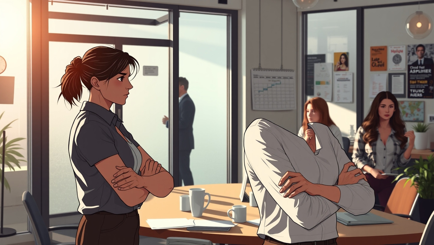 Office Drama: Revealing Coworkers Crush on Boss Causes Tension - AITA?