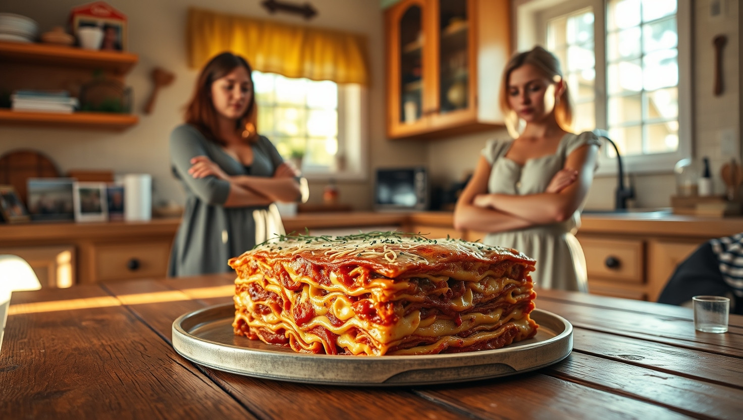 Should I Share Our Secret Family Lasagna Recipe for Sisters Cooking Competition?