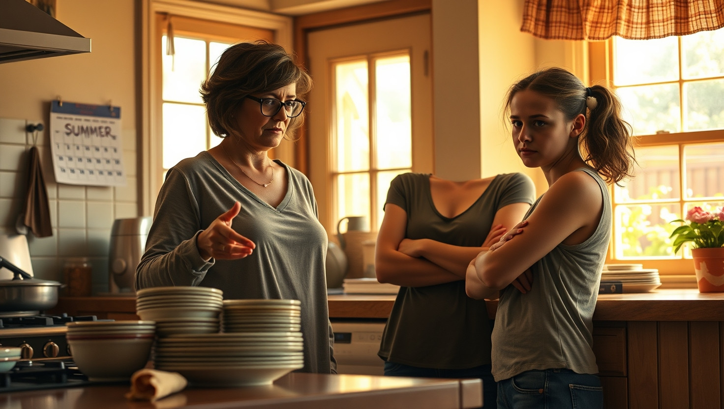 Should Teens Contribute to Chores During Summer Break? AITA for Asking My Daughter to Pitch In?