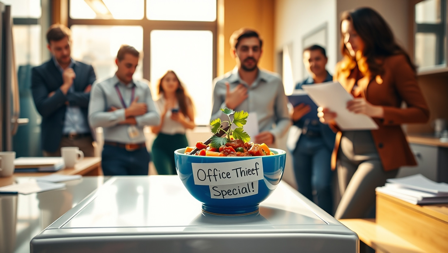 Office Lunch Thief Gets a Spicy Surprise - A Hilarious Workplace Chaos Ensues!