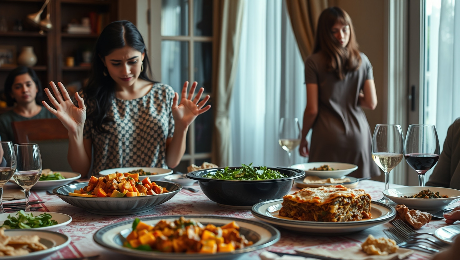 Accidental Meat Mix-Up at Family Dinner: AITA for Serving Vegan Cousin Non-Vegan Dish?