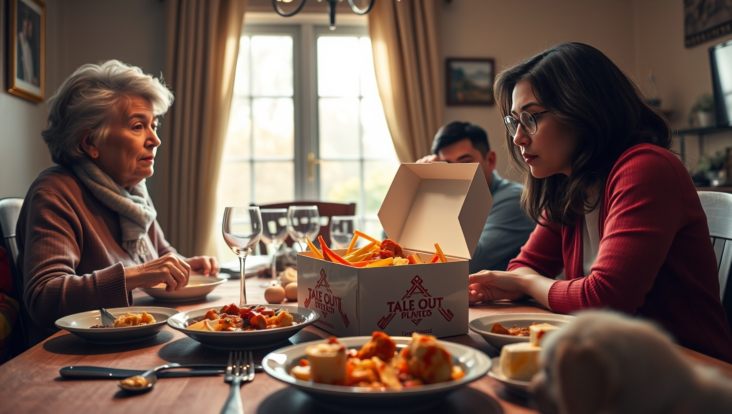 Choosing Takeout Over Family Lunch: AITA for Ditching Tradition?