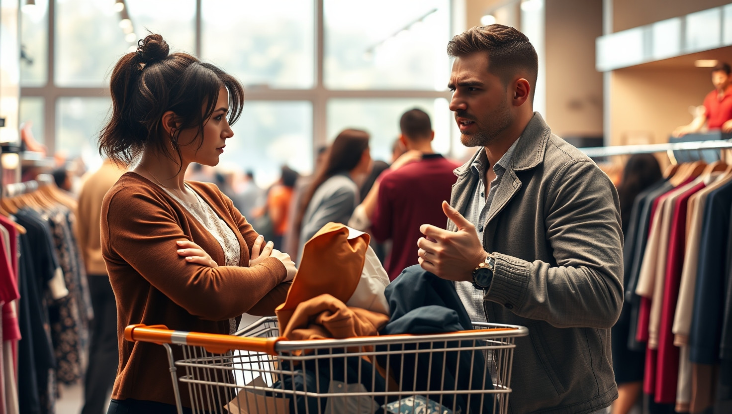 Dealing with a Spendthrift Partner While Shopping: AITA for Sticking to a Budget?
