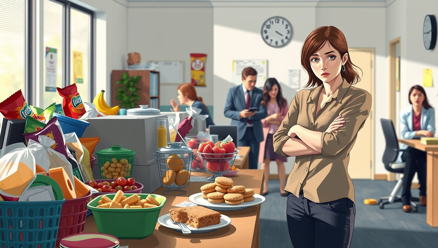 Coworker Overindulges in Office Snacks: AITA for Setting Boundaries?