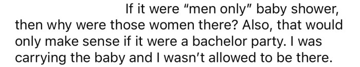 The OP wasn't invited to come as it was supposedly a 