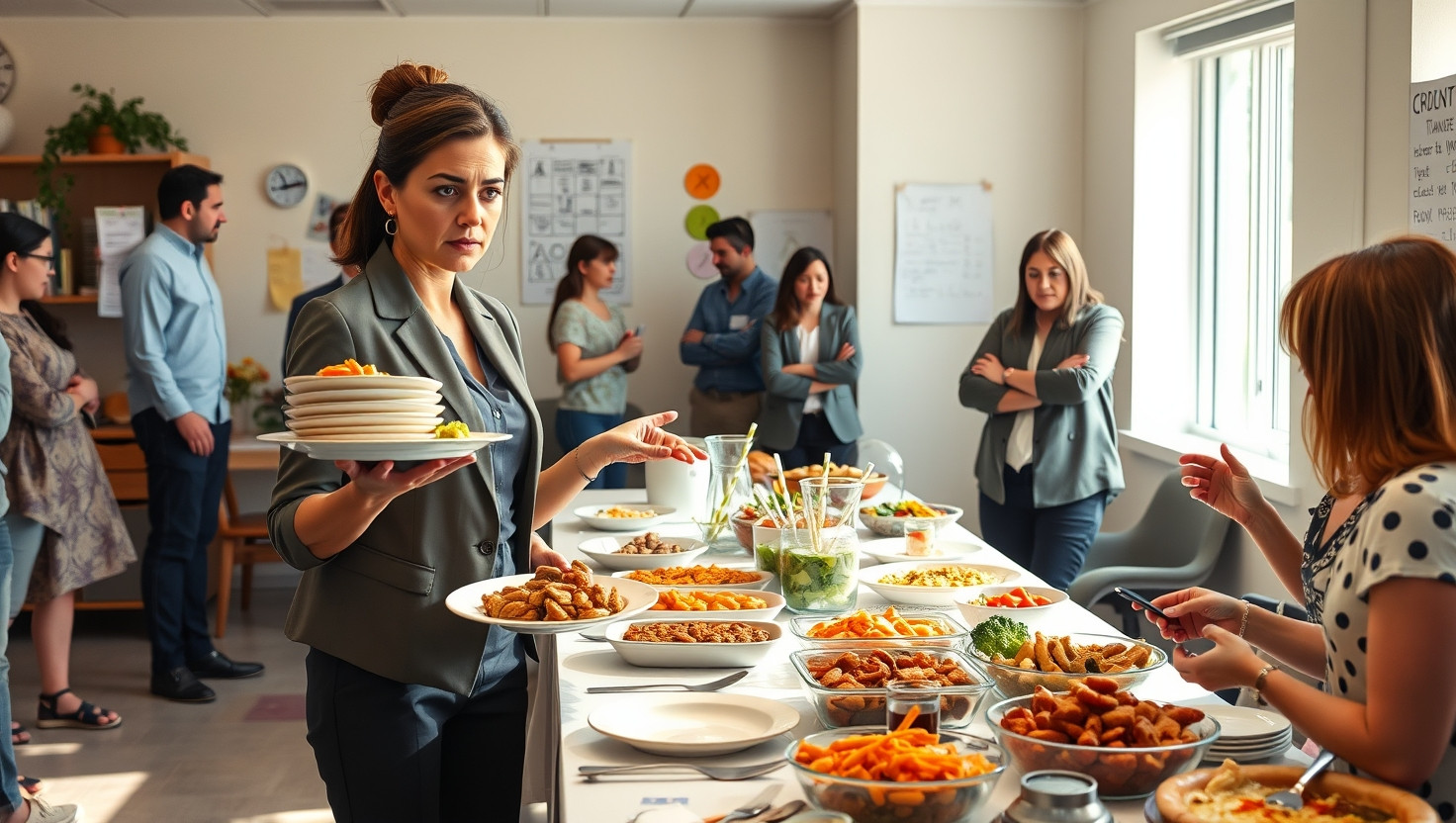Office Potluck Dilemma: Enforcing Rules Against Karens Disregard - AITA?