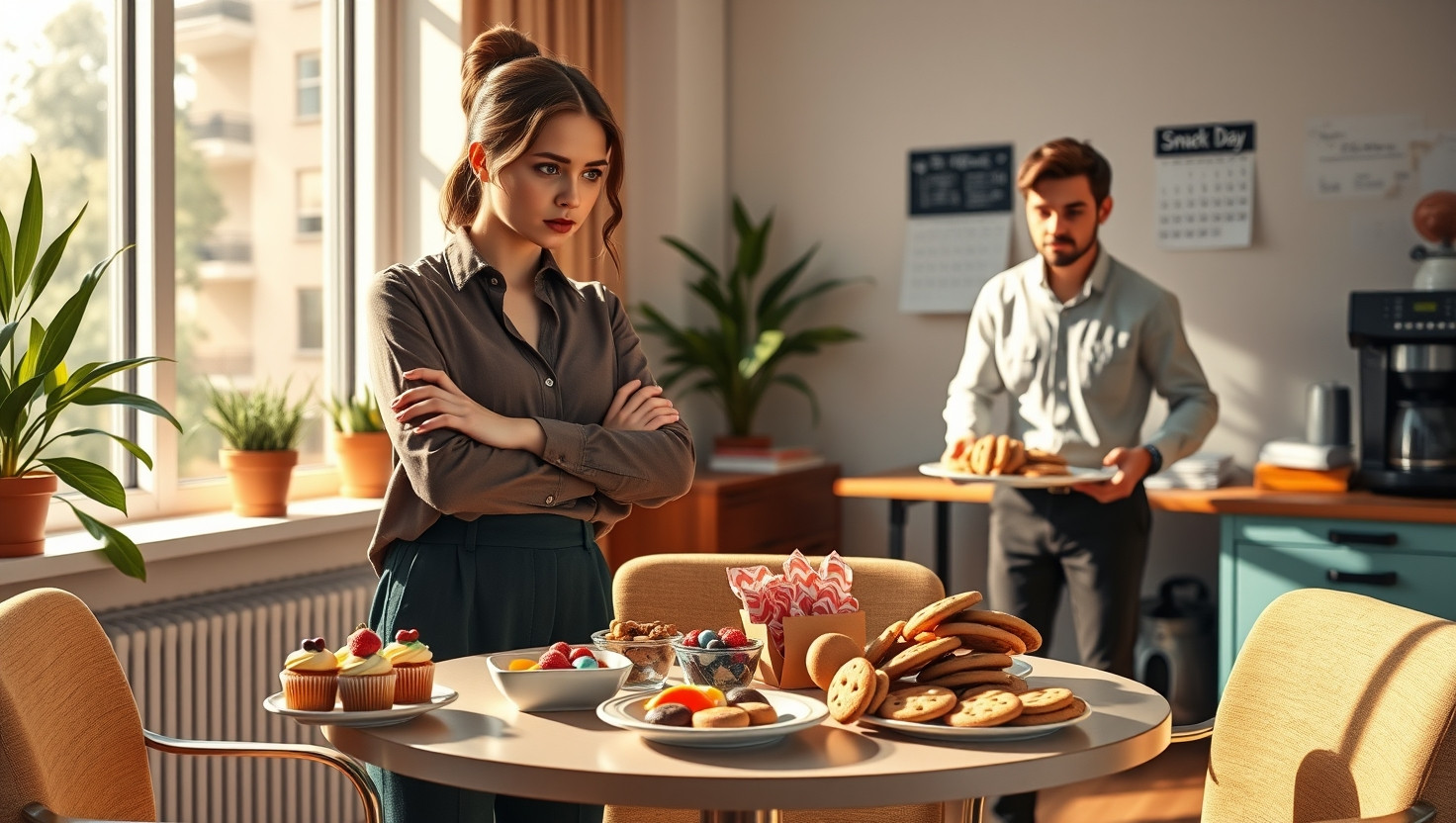 Coworker Overindulges in Office Snacks, Am I Wrong to Set Boundaries?