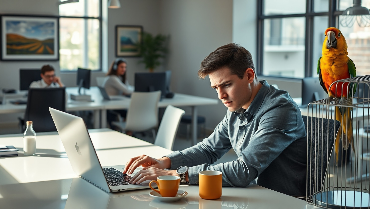 Co-Workers Loud Parrot Dispute: AITA for Enforcing Office Pet Policies?