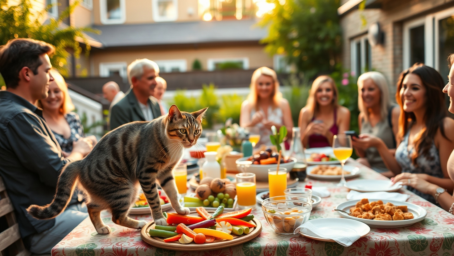 Dealing with a Neighbors Mischievous Cat at a Shared Garden Party: WIBTA for Setting Boundaries?