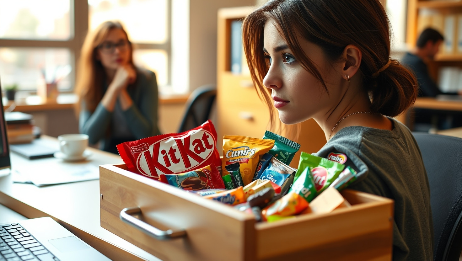 Should I Share My Secret Office Snack Stash with a Hungry Coworker?