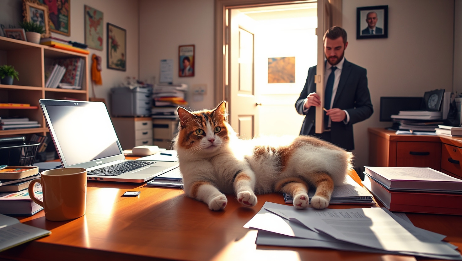 Cat-astrophe at the Office: AITA for Allowing My Feline Friend on a Colleagues Desk?