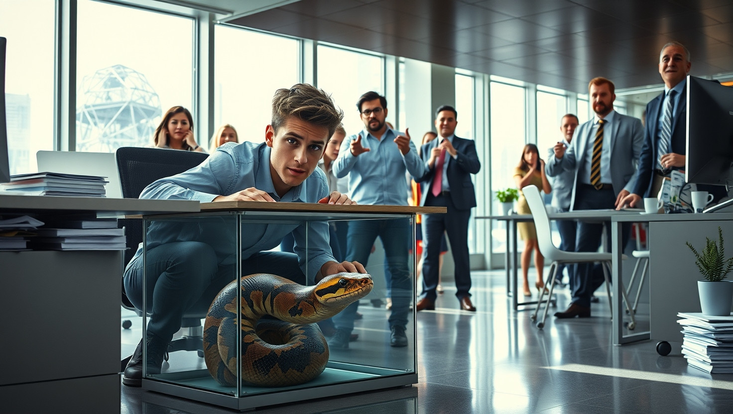 Office Drama: Snake Adoption Breaks No Pet Policy, Sparks Chaos