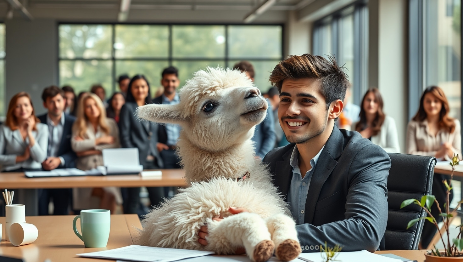 Therapy Alpaca at the Office: AITA for Bringing Luna Despite Objections?