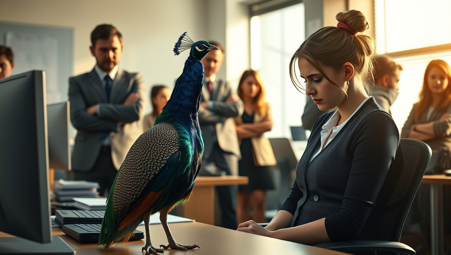 Coworker Causes Office Drama by Bringing Emotional Support Peacock: AITA?