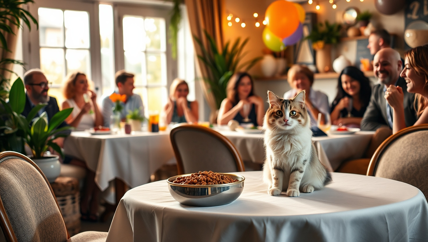 AITA for Requesting Separate Dinner for Cat at Friends Housewarming Party?