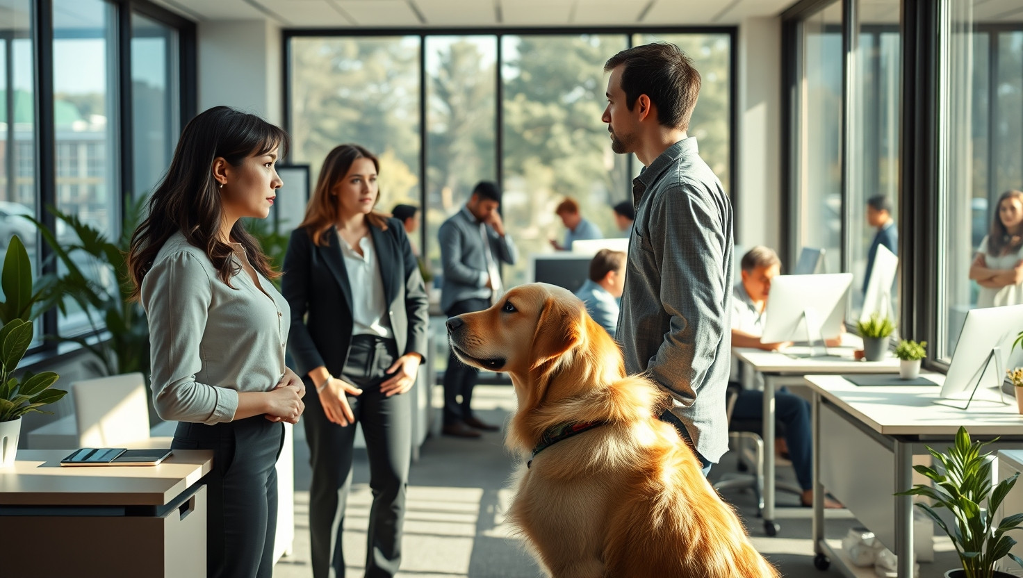 Balancing Inclusivity: Handling a Co-Workers Service Dog Request in a No-Pets Workplace