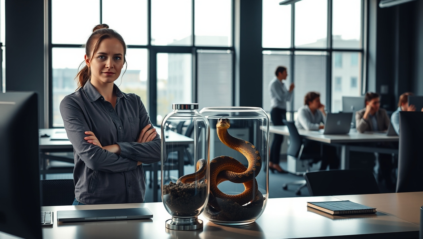 Coworkers Aggressive Pet Snake Sparks Office Tension