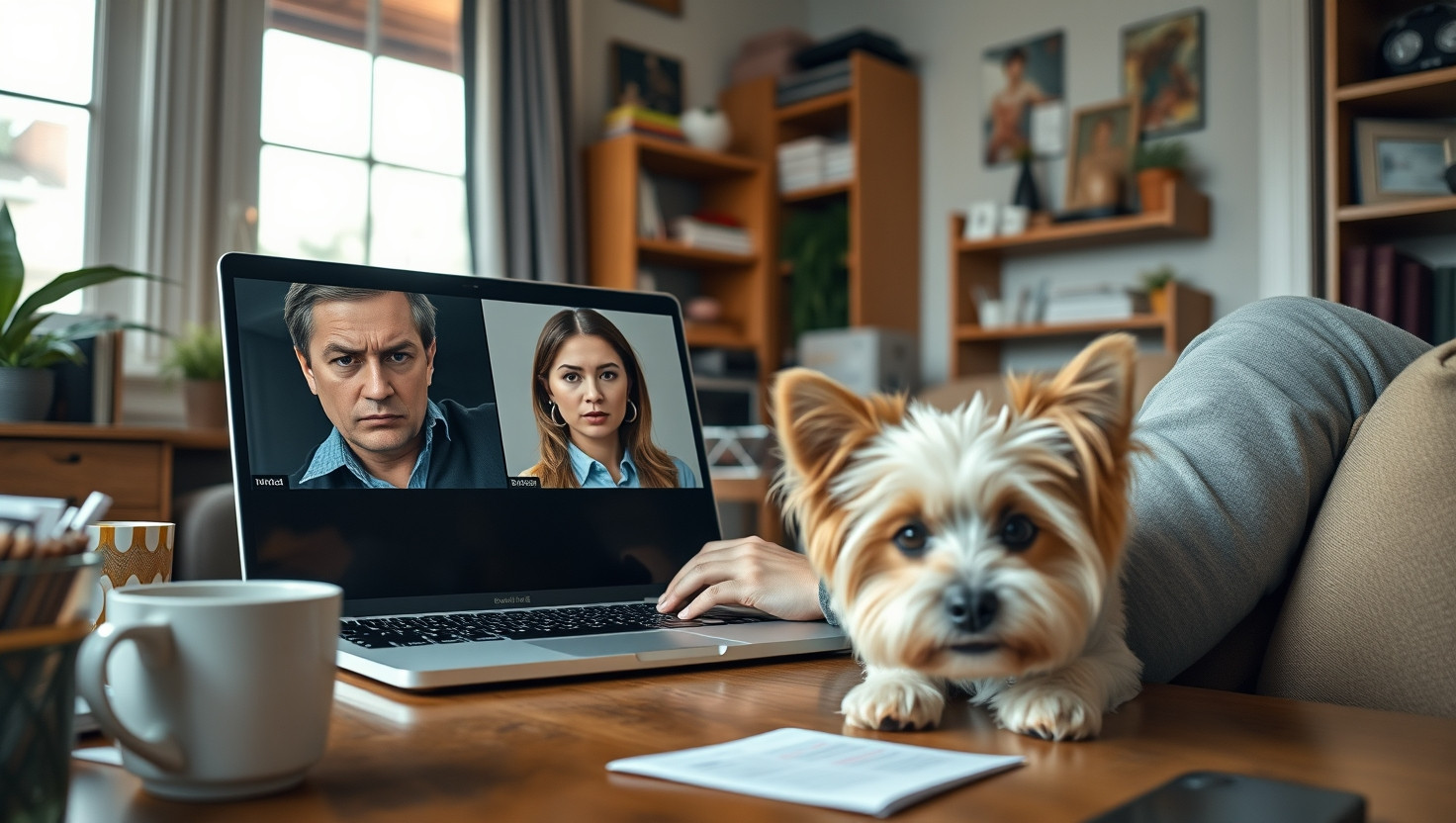 Colleagues Emotional Support Dog Disrupts Virtual Meetings: AITA for Setting Boundaries?