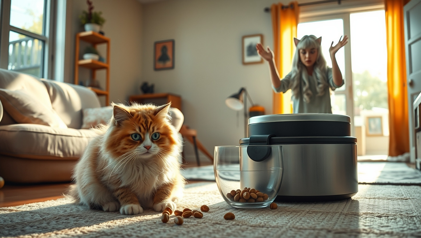 Roommates Cat Keeps Raiding My Pet Food Stash - Am I Wrong to Say No?