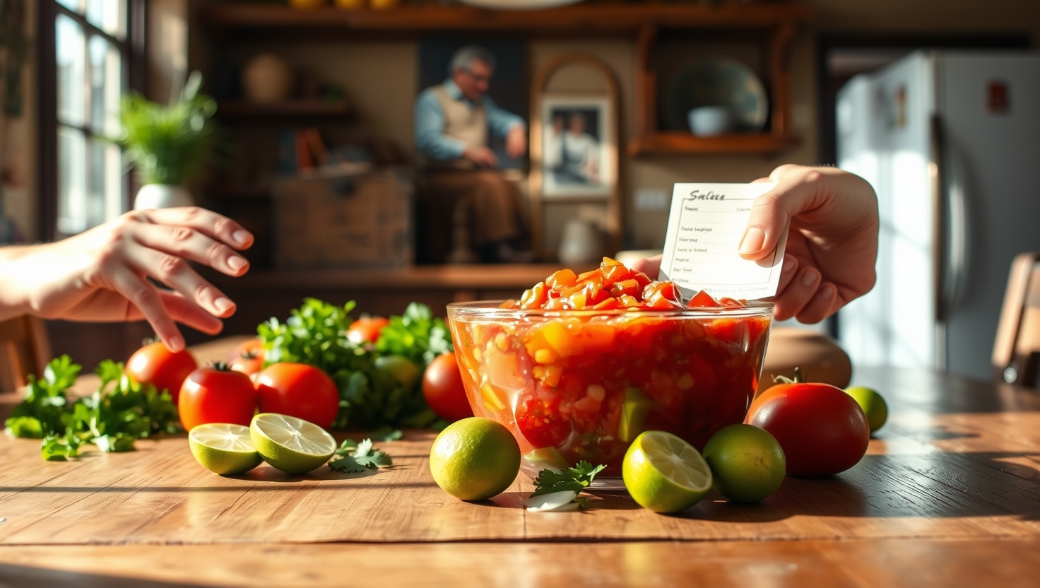 Debating to Share Grandmas Secret Salsa Recipe for Profit - A Family Dilemma