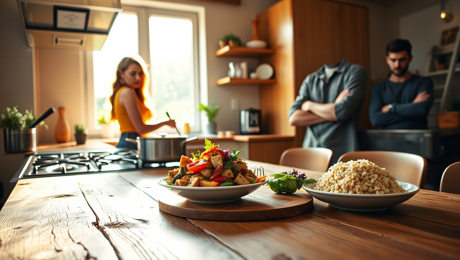 Vegan Roommate Faces Dilemma: Should She Share Meals with Carnivorous Roommate?