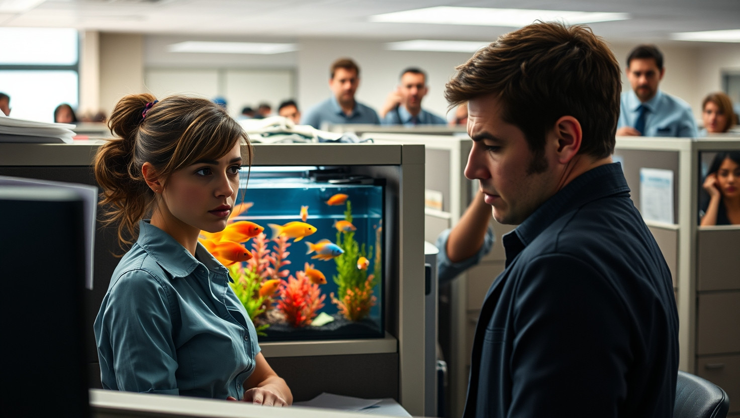 Coworkers Secret Office Fish Tank Causes Office Drama