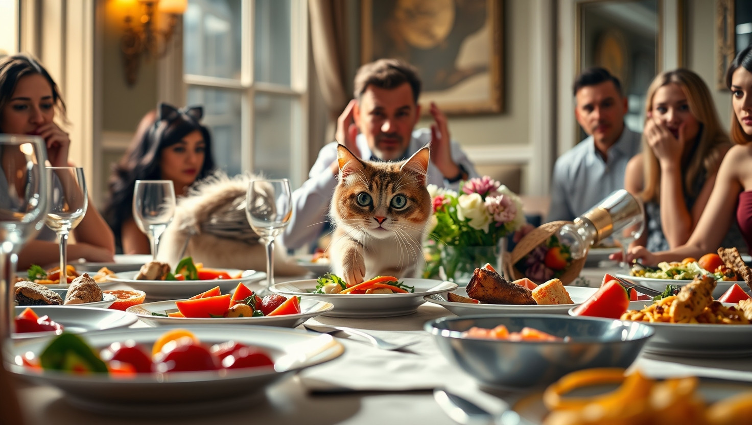 Dealing with a Friends Mischievous Cat at My Dinner Party: WIBTA?