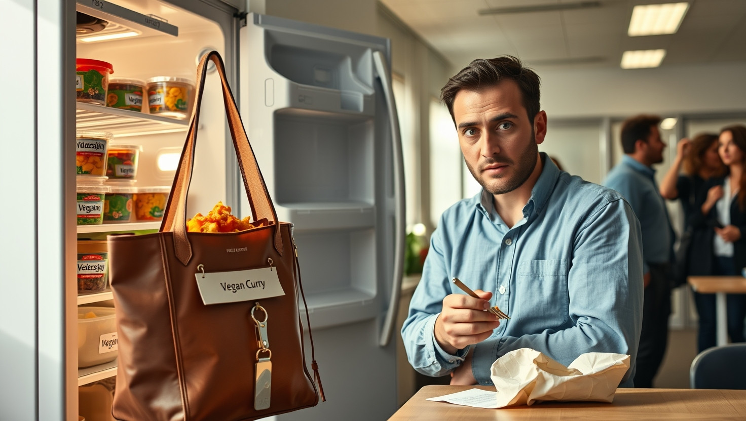 Vegan Employee Faces Dilemma: AITA for Refusing to Share Meals with Co-Worker?