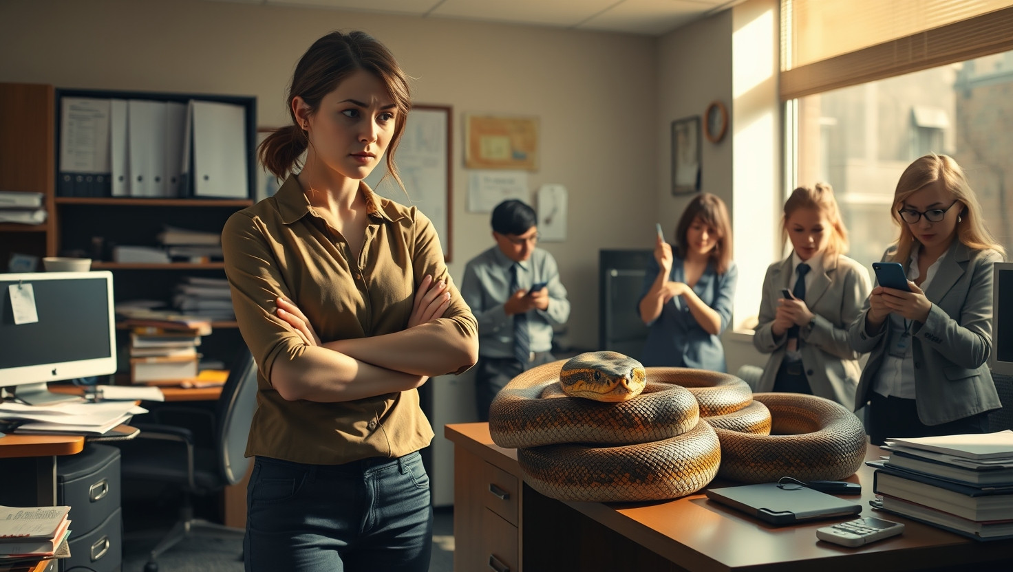 Coworkers Aggressive Pet Snake Causes Office Drama