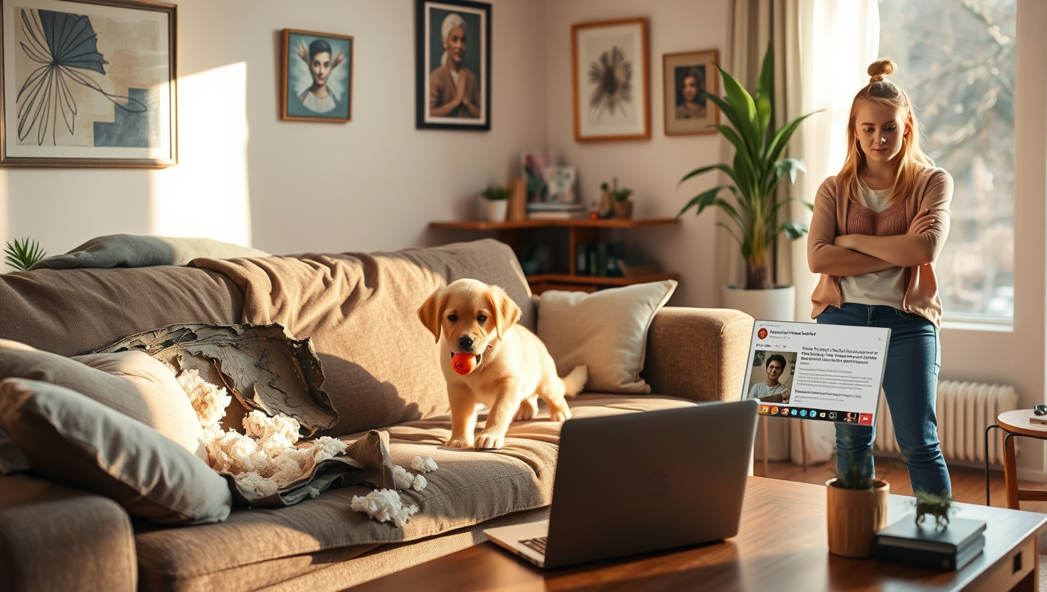 Roommates Dog Destroys Furniture: Am I Wrong to Ask for Pet-Sitting Costs?