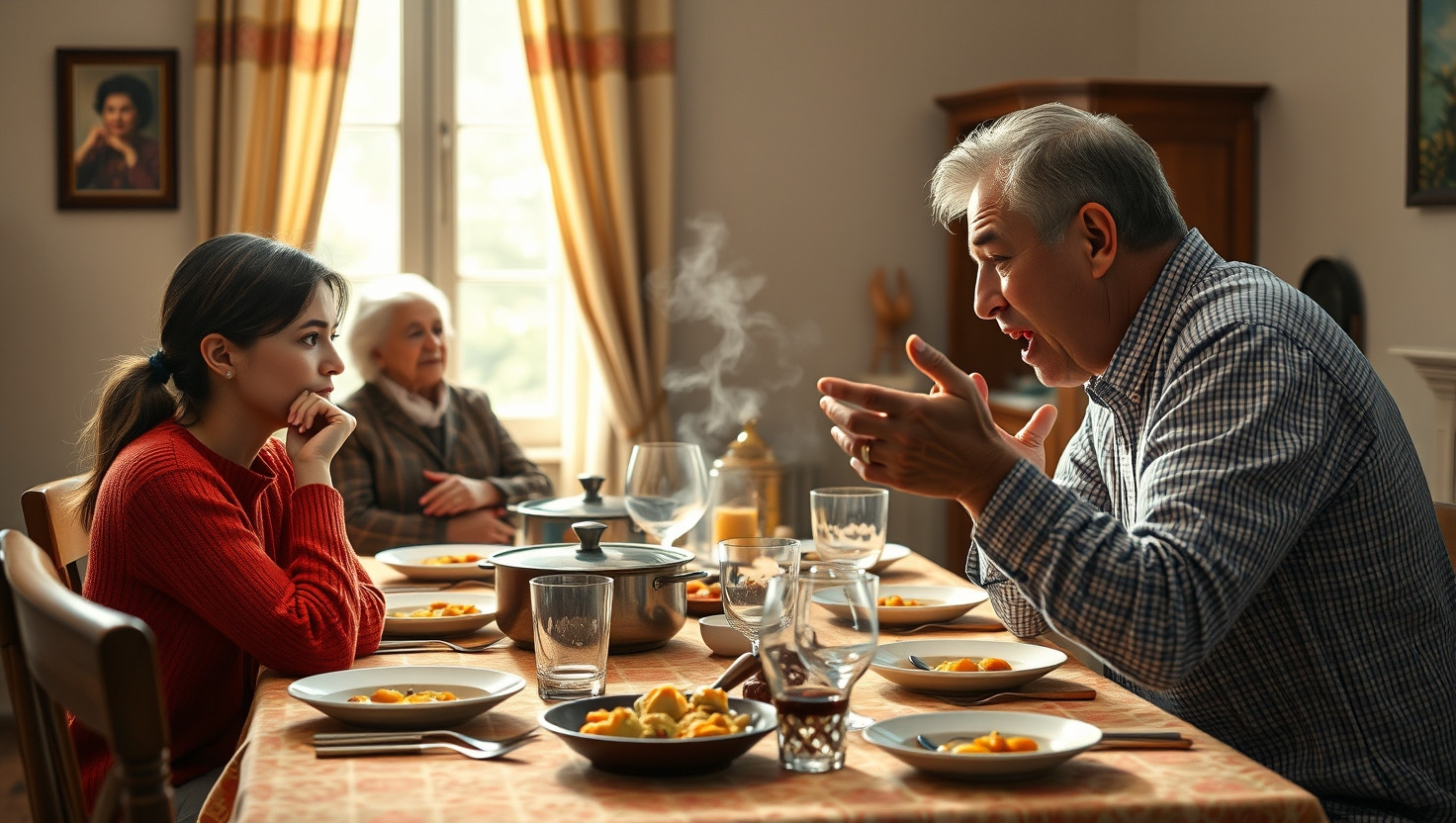 Dads Dinner Table Dominance: When is it Okay to Set Boundaries on Political Debates?