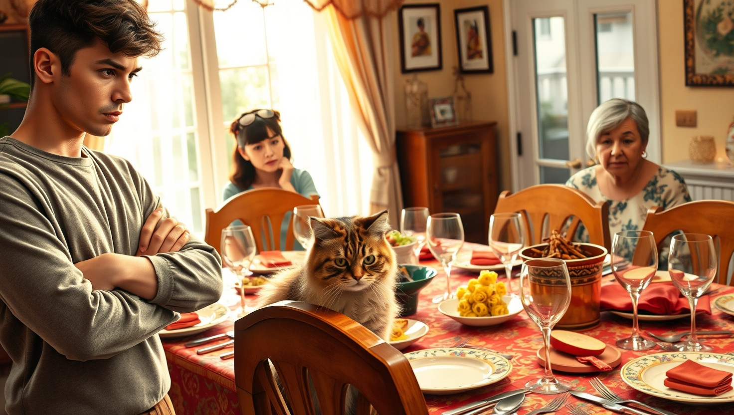 AITA for Setting Boundaries with My Cat at the Dinner Table?