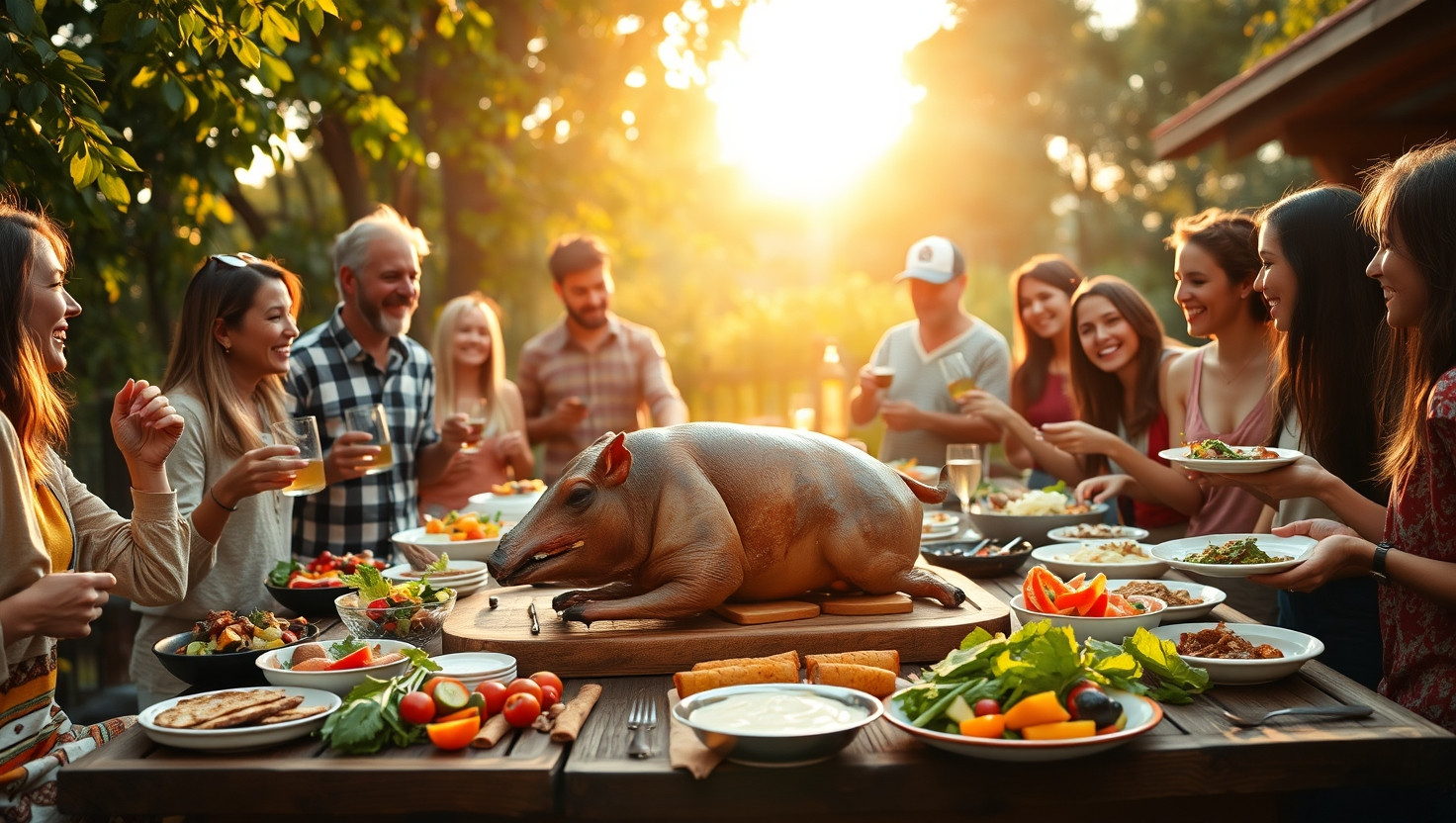 Should I Exclude my Vegetarian Sister from the Family BBQ for a Whole Pig Roast?