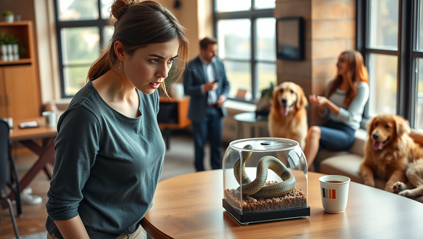 Office Drama: Co-Worker Wants Snakes in Pet-Friendly Office, But I Have a Phobia. AITA?