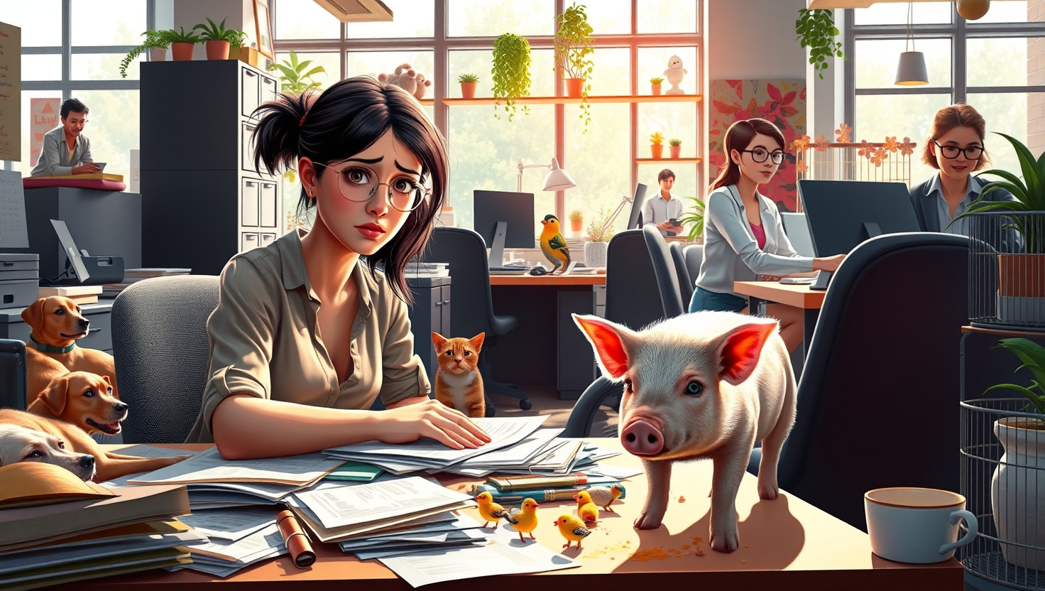 Dealing with Coworkers Emotional Support Pig at Pet-Friendly Office: A Hygiene Dilemma