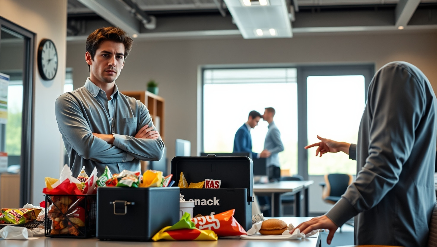 Office Snack Drama: Am I Wrong for Protecting My Treats and Refusing to Share Lunch with a Mooching Coworker?