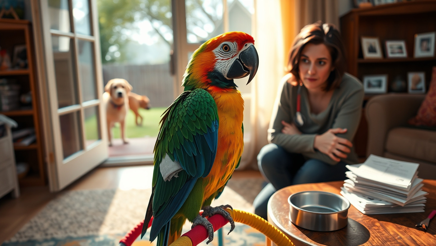 Neighbors Dog Injured My Parrot: AITA for Declining to Split Vet Bill?