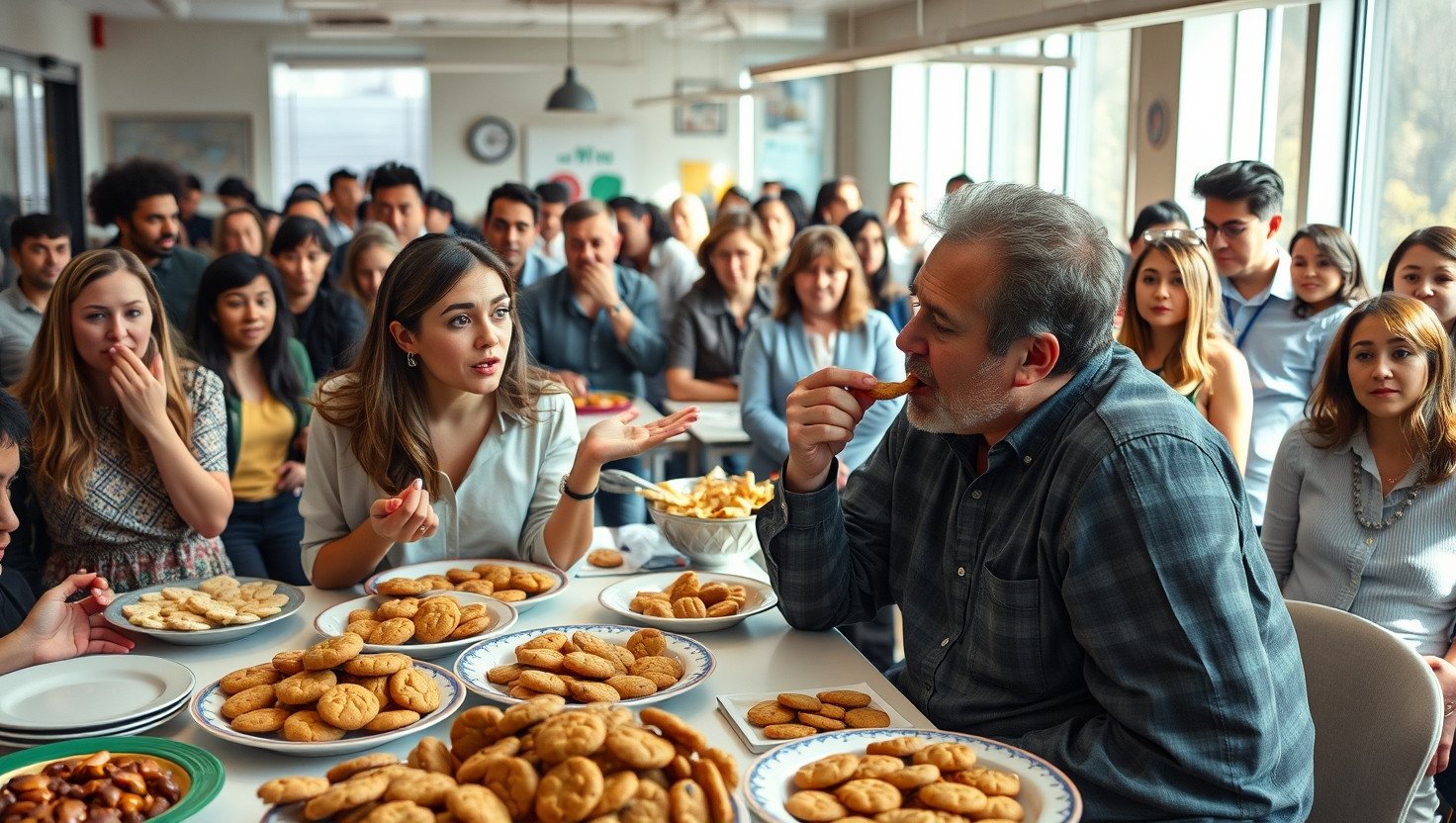 Boss With Allergy Keeps Eating My Peanut Cookies at Office Potluck: A Step Too Far?