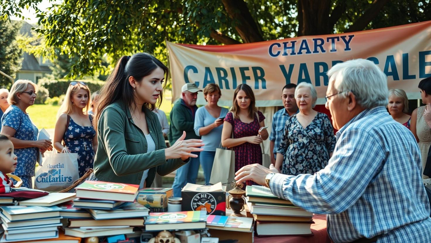 AITA for Aggressively Haggling at a Charity Yard Sale?