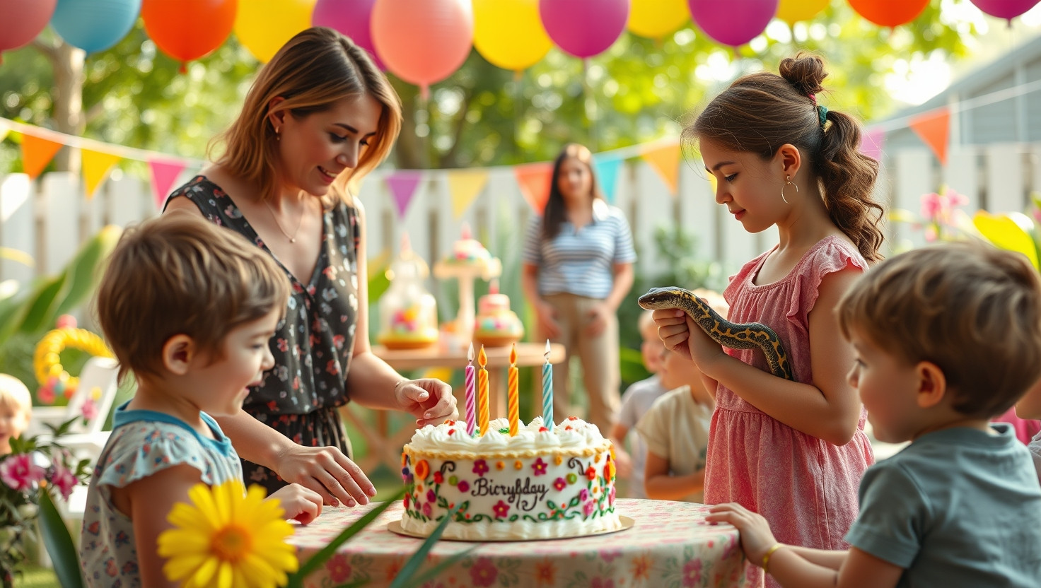 Should I Allow My Nieces Snake at My Daughters Birthday Party?