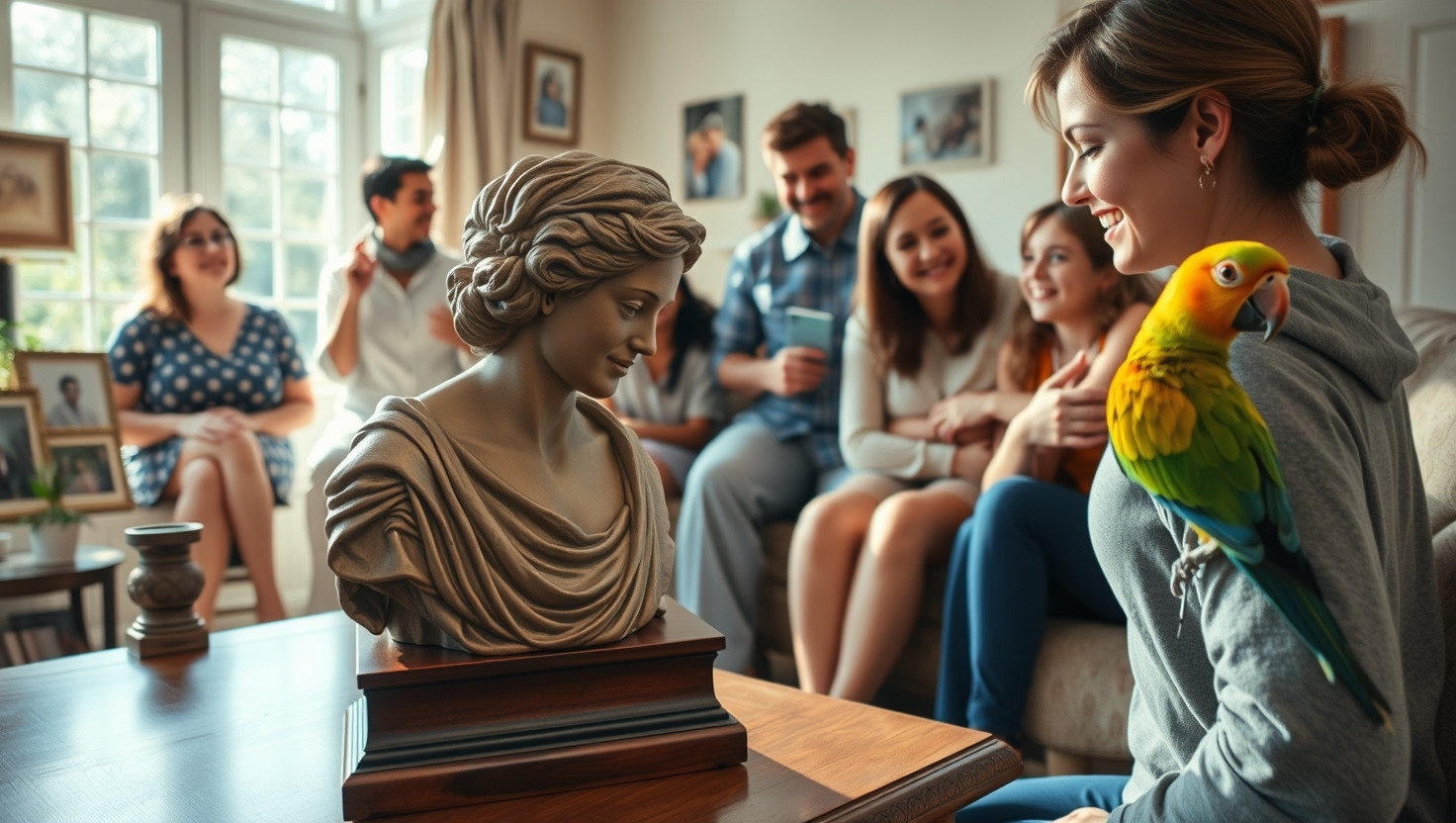 Should I Allow My Siblings Parrot on Our Familys Antique Statue? | Reddit Dilemma