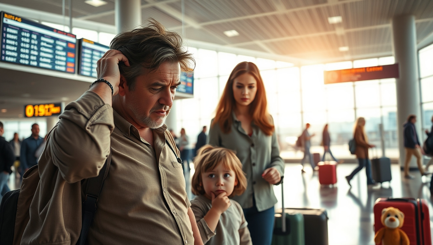 Leaving Husband Behind After Passport Mishap: WIBTA for Traveling Alone with Kids?