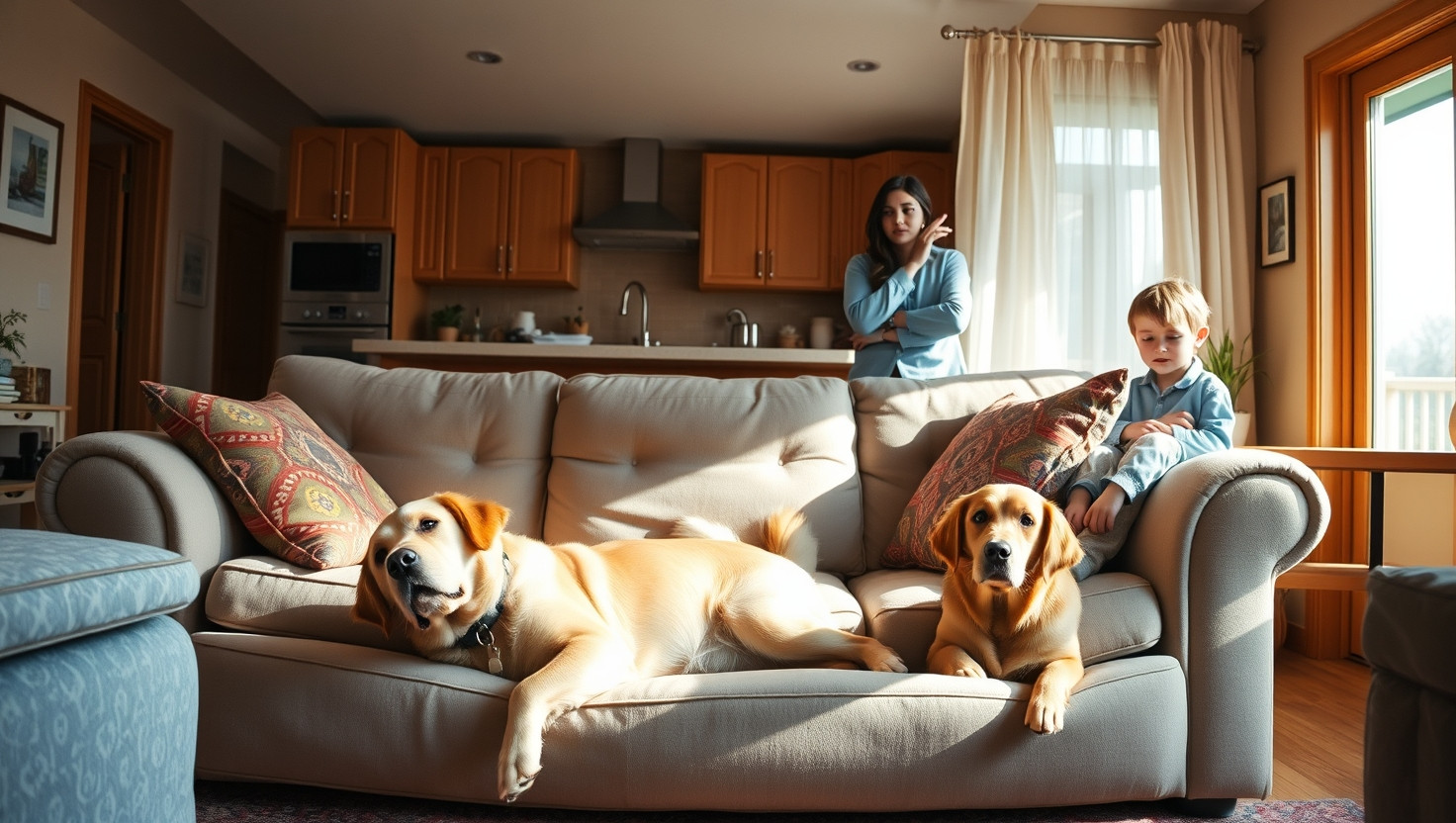 Family Conflict: Enforcing No Pets on Furniture Rule Causes Tension at Home