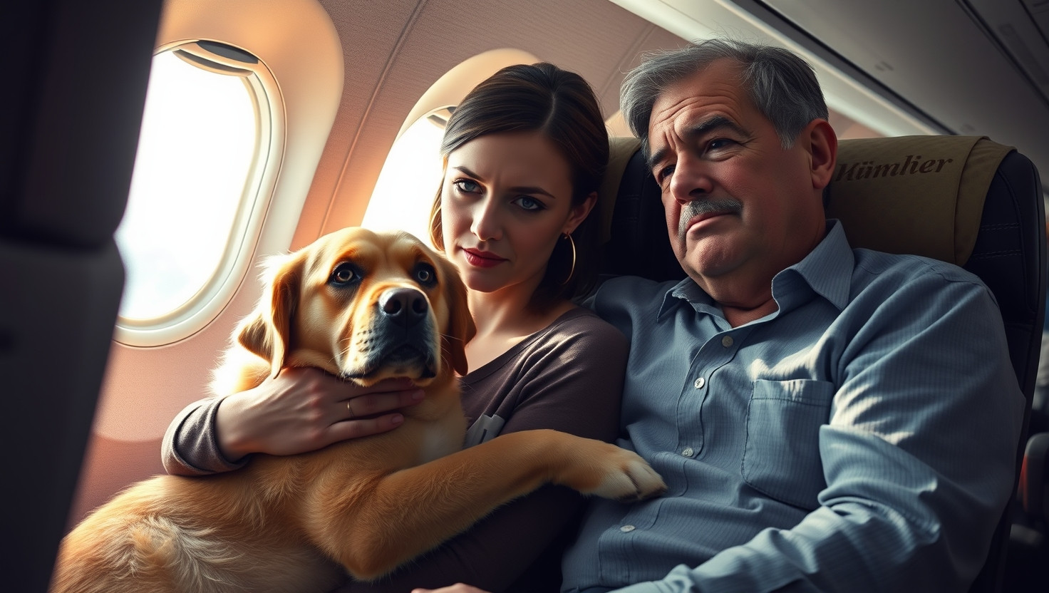 Debating Bringing Therapy Dog on Flight: AITA for Upsetting Allergic Seatmate?