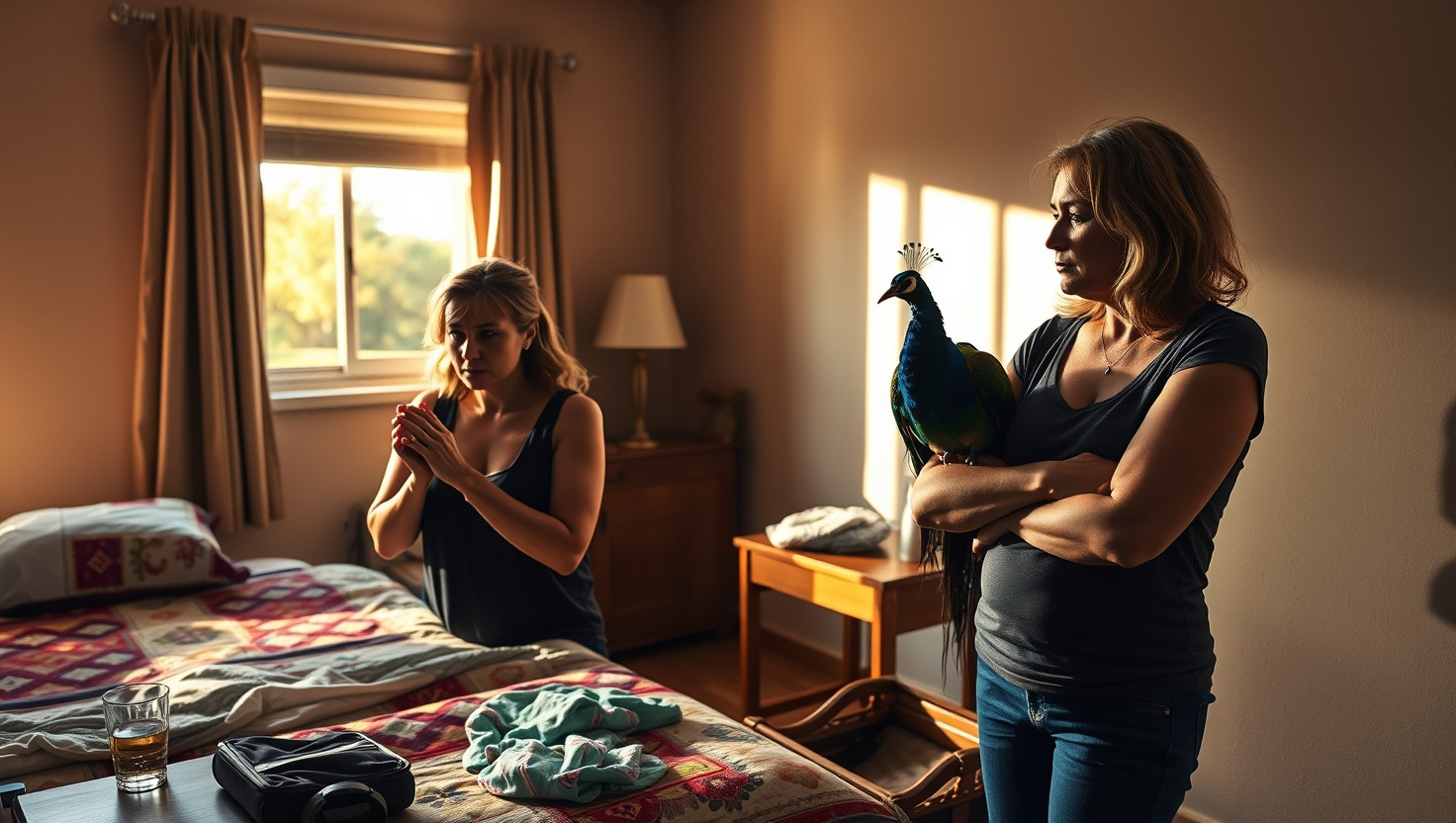 Friend wants emotional support peacock in hotel room; my bird phobia says no